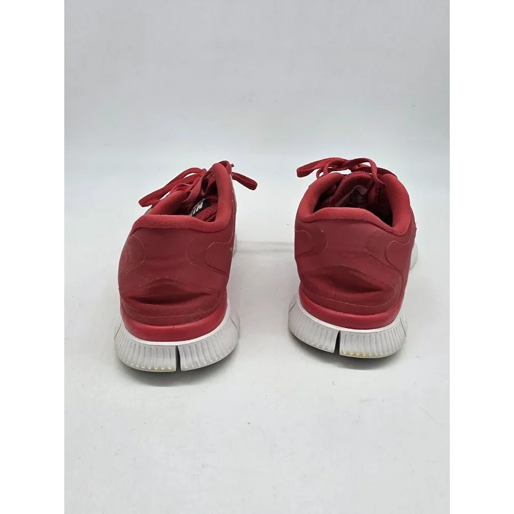 Nike Free 5.0+ Running Shoes Red Black White Women's Size 6 580591-600